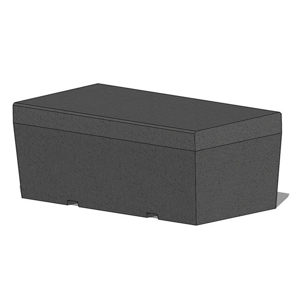 Wausau Tile ZB.PR.07 Parlement Left End Concrete Bench official product image