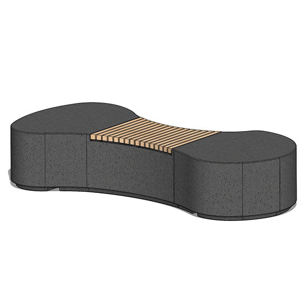 Wausau Tile ZB.TE.01 Telephone Bench official product image